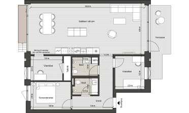 Plantegning for: Bolig 004 <wbr> Helsinkigade 7, st. 2