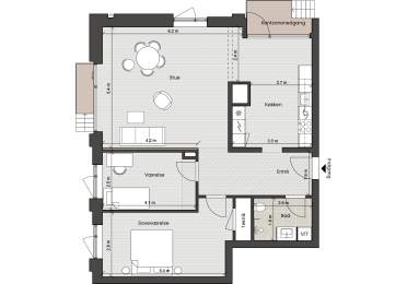 Plantegning for: Bolig 006 <wbr> Fortkaj 2, st. 4
