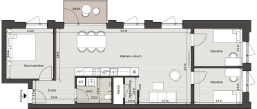 Plantegning for: Bolig 017 <wbr> Helsinkigade 7, 1. 1