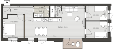 Plantegning for: Bolig 018 <wbr> Helsinkigade 7, 1. 2