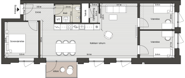 Plantegning for: Bolig 025 <wbr> Fortkaj 2, 1. 4