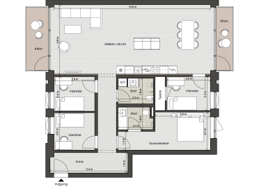 Plantegning for: Bolig 033 <wbr> Helsinkigade 11, 1. tv.