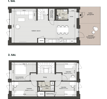 Plantegning for: Bolig 039 <wbr> Harwichgade 4, 1. tv.