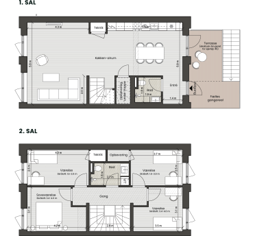 Plantegning for: Bolig 040 <wbr> Harwichgade 4, 1. th.